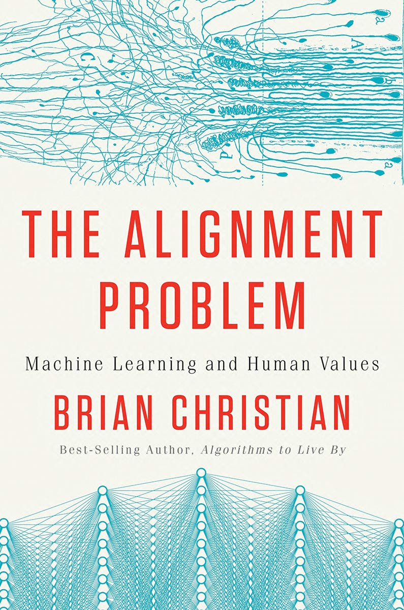 Book cover of 'The Alignment Problem: Machine Learning and Human Values'